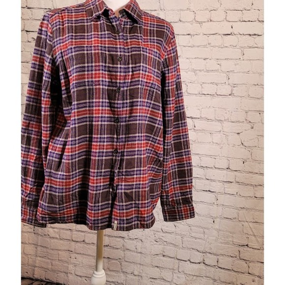 Woolrich brand women's button up- Size Large Petite - Picture 1 of 6